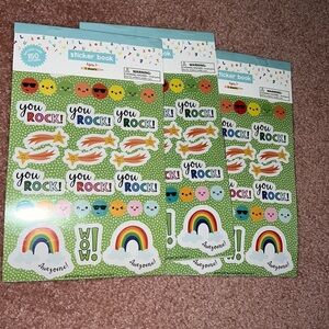 NWT 3pc award sticker books (150 stickers each)